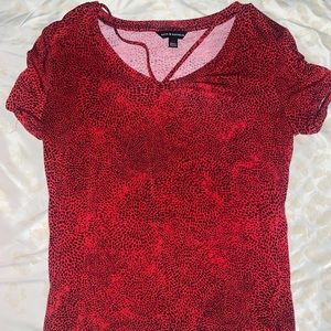 Rock & Republic Red leopard shirt
